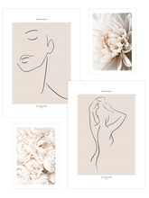 Charme Beige Poster Seti
